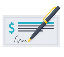 Personal check icon